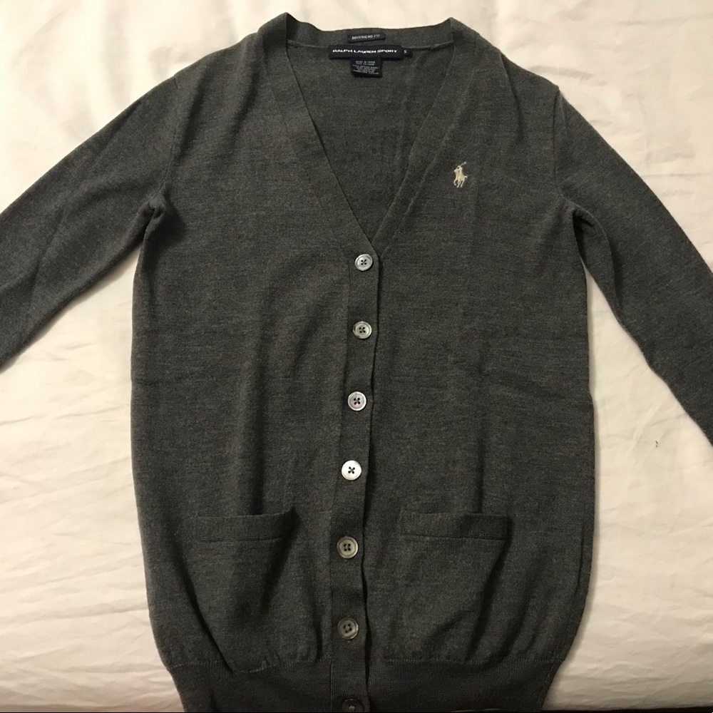 Ralph Lauren Gray Cardigan